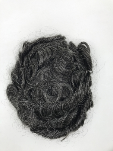 light soft swiss lace grey hair systems