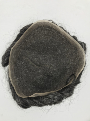 light soft swiss lace grey hair systems