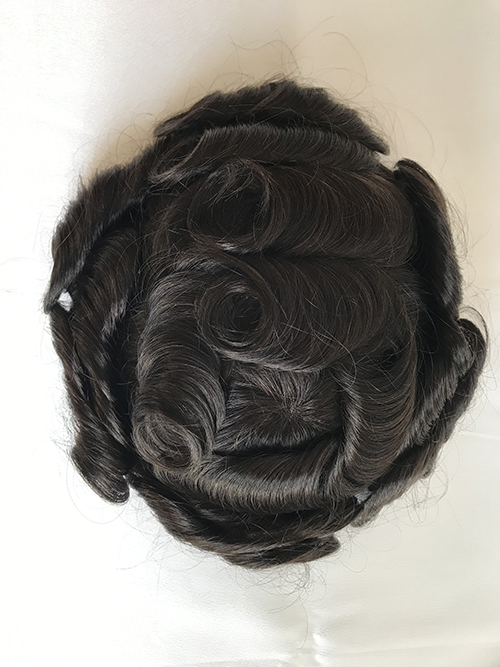 6inch indian hair replacement systems