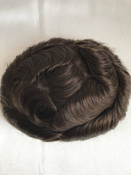 6inch indian hair replacement systems