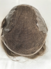 Q6 lace natural human hair systems for thin hair male