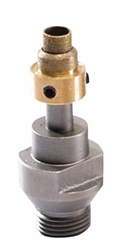 Diamond core drill with countersink