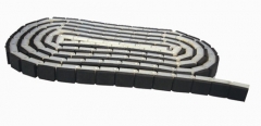 Conveyor chain infeed belt for Italy Bavelloni edging machine