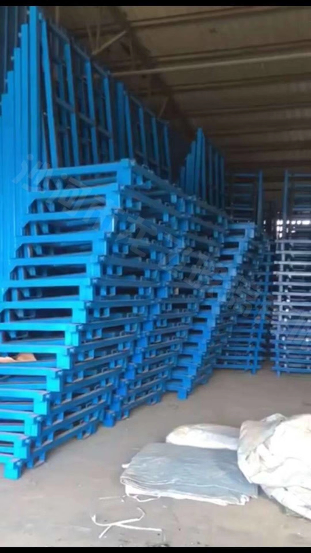 Steel Material L Frame Shape Storage Glass Rack Glass Trolley, Economic Type Glass Storage Rack