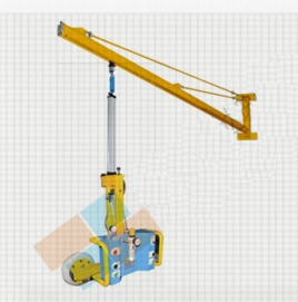 Wall mounted Cantilever for glass factory, wall mounted arm for the lifting device