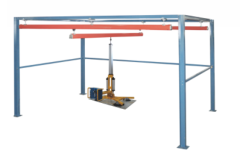 structural type cantilever frame for glass factory