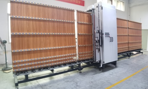 Vertical PE Protective Film Covering Machine for insulation glass