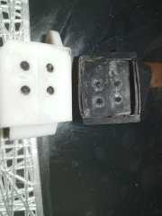 Conveyor chain spare part for glass edging machine fast the black cap in 4 holes chain