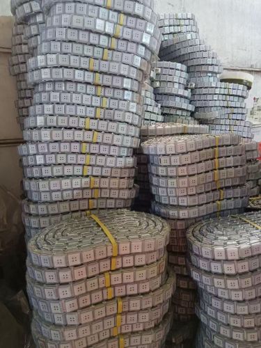 Conveyor chain spare part for glass edging machine fast the black cap in 4 holes chain