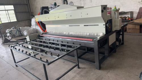 Horizontal glass sand blasting machine