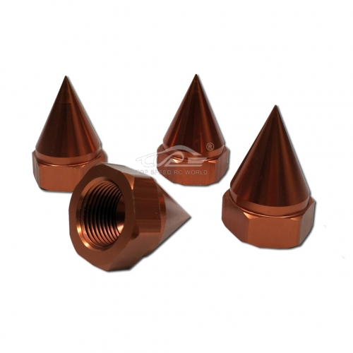 TOP SPEED RC WORLD TSRC Alloy wheel Nut Cone-Shape 4PCS for 1/5 LOSI 5IVE T ROVAN LT KINTMOTOR X2 DDT FID RACING RC CAR PARTS