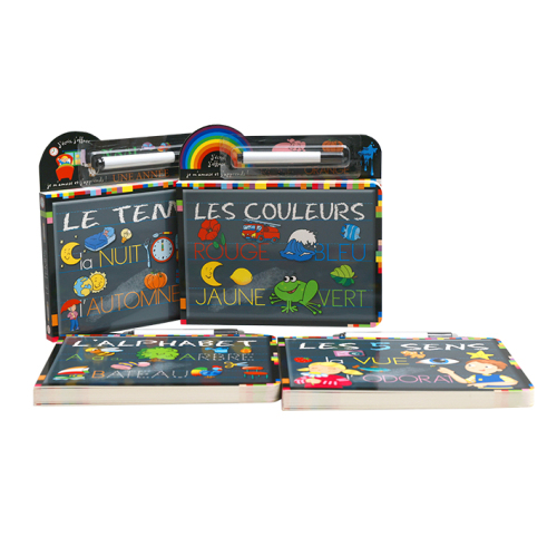 shaped boardbook with wipe and clean pen