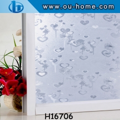 One way vision film static electricity transparent PVC glass sticker