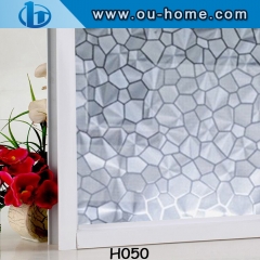 Privacy Dero static cling pvc glass window film without glue embossing static film