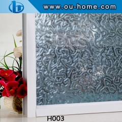 Static semitransparent frosted pvc vinyl decorative window film covering