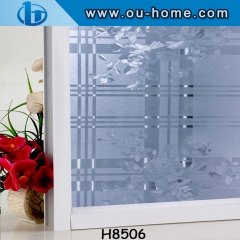 Static cling window film removable decorative sticker