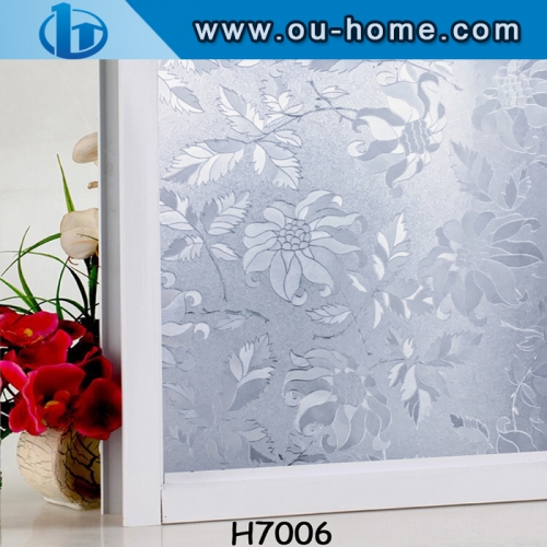 Static cling window film removable decorative sticker
