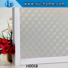Static semitransparent frosted pvc vinyl decorative window film covering