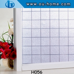 Privacy Dero static cling pvc glass window film without glue embossing static film