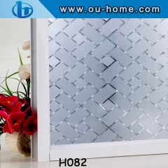 Static Cling Embossed Frosted Removable Privacy Window Film