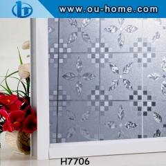 Static cling window film removable decorative sticker