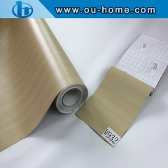 Matte Wood Grain Vinyl Film Back With Glue Decor Film