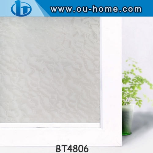 3D Embossing Privacy Decorative Glass Window Film Frosted Self-adhesive Stickers