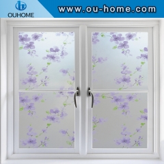 BT809 Popular flower design window film for glass door