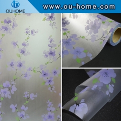 BT809 Popular flower design window film for glass door