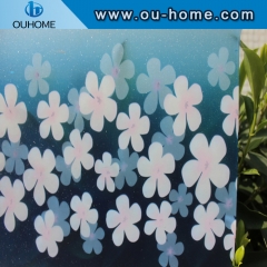 BT845 PVC self adhesive stained frosted vinyl privacy decorative glass window film
