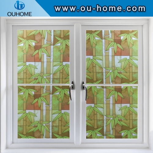 9018 PVC stained glass window stickers