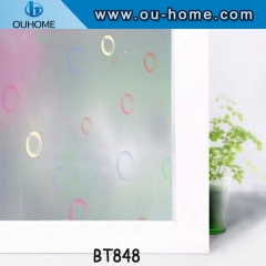 BT848 Tinted decorative window frosting Printing Glass window film