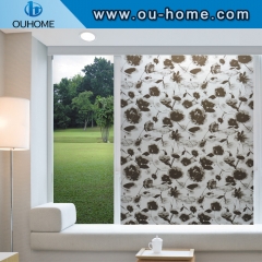 8060 Black lotus decorative stained glass film