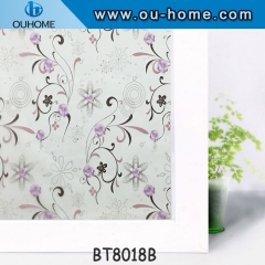 BT8018B Privacy window clings for home decorative frosted window cling film