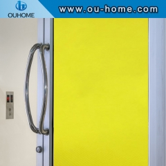 BT111 Transparent Yellow Window Film Self-adhesive PVC Building Glass Tint Window Film