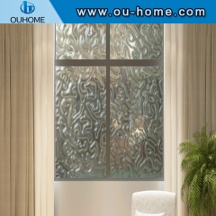 H003 Non-adhesive privacy electrostatic decorative glass window film bathroom kitchen shower door film