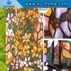 H837 Static Cling Stained Glass Window Film window decoration