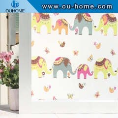 H2271 PVC Colourful Printed Static Cling Window Film