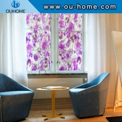 H22047 Translucence removable films decorative embossed pvc static window film