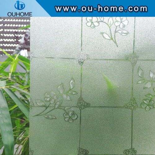 H6906 Removable embossed static glass film