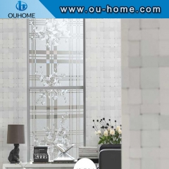 H5806 3D embossed privacy static cling window film