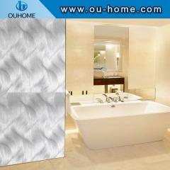 H17306 3D static No-Glue decoration privacy window glass sticker PVC waterproof glass window film