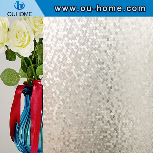 H4506 Opaque Frosted Window Films Static Cling Self adhesive Privacy Glass Stickers