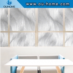 H17306 3D static No-Glue decoration privacy window glass sticker PVC waterproof glass window film