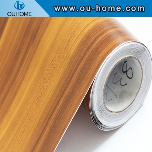 Custom PVC Wood Grain Decorative Film For Furniture