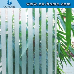 H076 Office door and window stripes static decorative film