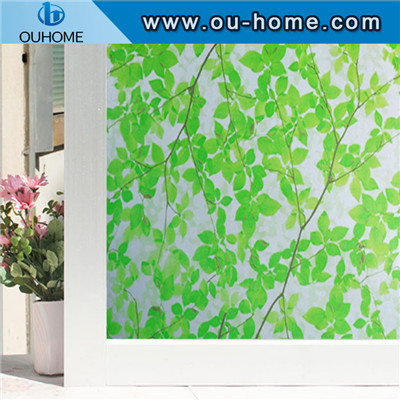 H2227 Leaf decor anti glare window film static cling