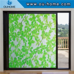 H2227 Leaf decor anti glare window film static cling