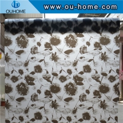 8060 Black lotus stained decorative window film