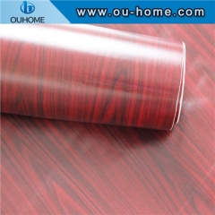 Matte Red Oak Wood Grain Decorative Film